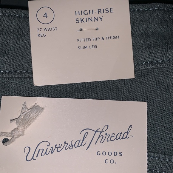 NWT ✅ UNIVERSAL THREAD 💚 HIGH- RISE SKINNY JEANS (27” Waist) ⭐️ - Picture 8 of 8